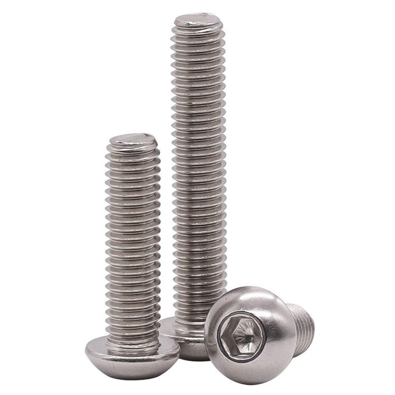 EASTLO 3/8-16 x 1 Button Head Socket Cap Bolts Screws, 304 Stainless Steel 18-8, Full Thread, Coarse Thread UNC, Allen Hex Drive, 30 PCS - Image 3